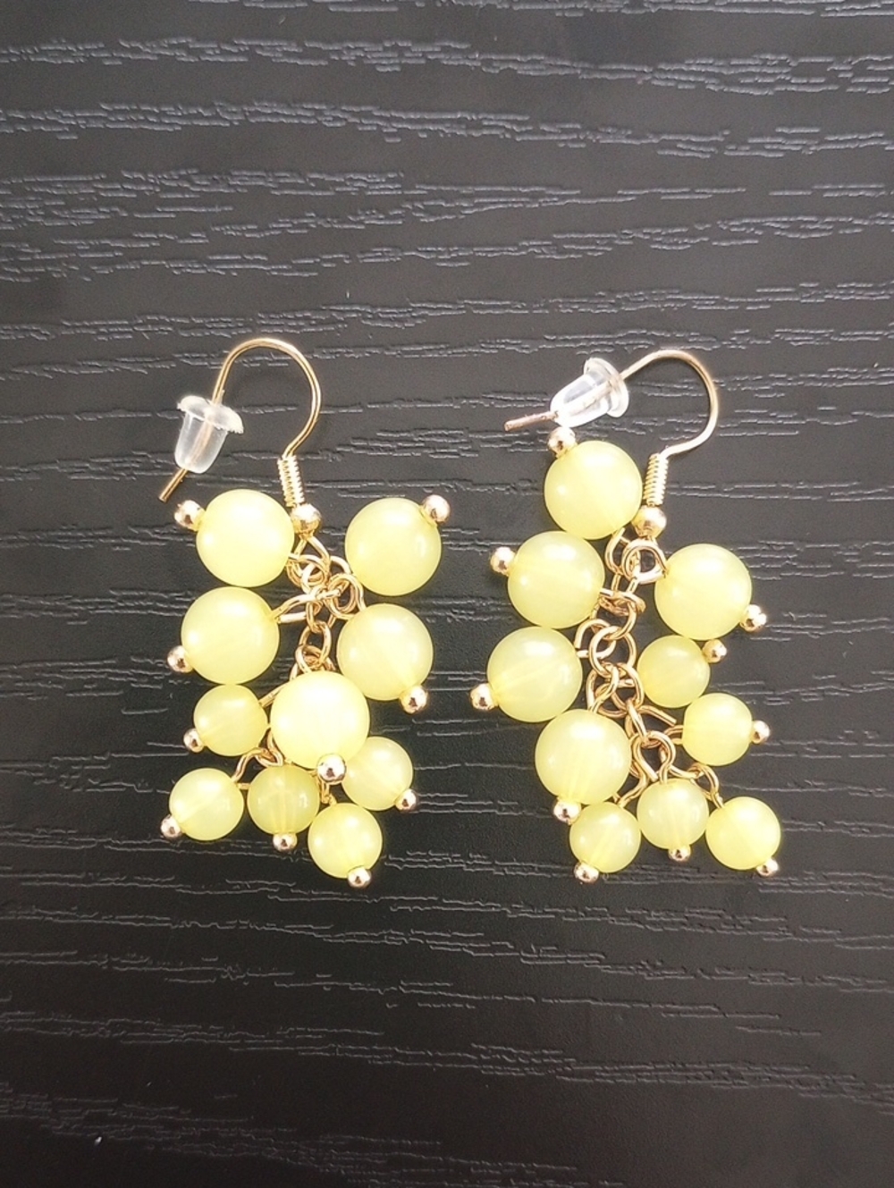 Pastel Green Fruit Grapes Dangle Earrings Women's Jewelry